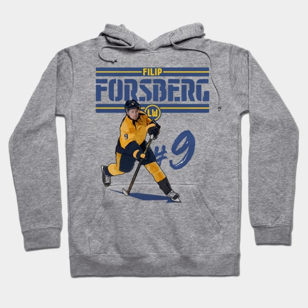 Filip Forsberg Nashville Play Hoodie by Erianna Bee